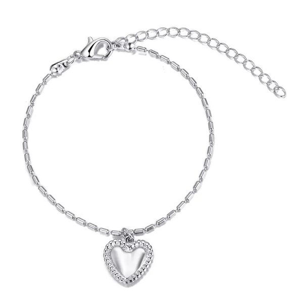 Jewelry - Sterling Silver Heart Bracelet